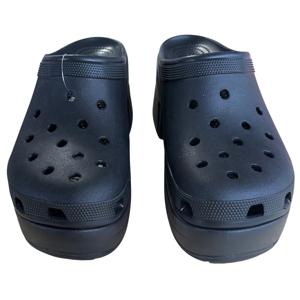 Crocs Women's Siren Crush Clogs Platform Heels Size 11 Black - Picture 4 of 11